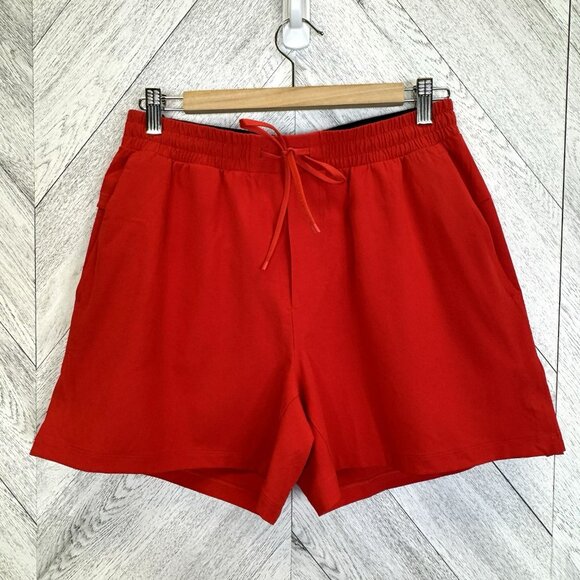 Lululemon Pool Shorts Mens Size Medium Red 5" Inseam - Picture 1 of 5